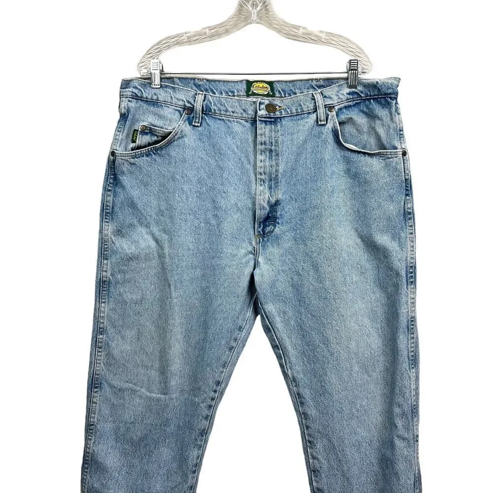 Cabelas Outdoor Gear Mens Jeans Straight 5 Pockets Zip Fly Blue Wash Sz 40Wx30L*